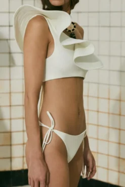 Clearance Sullen Bikini Bottom In Ecru Swimwear
