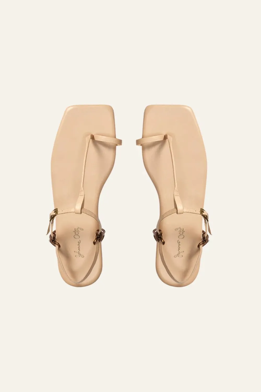Sun Downer Sandals In Nude Shoes