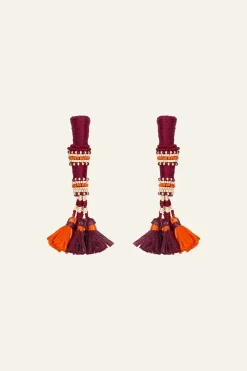 Online Swahili Earrings In Wine Jewelry