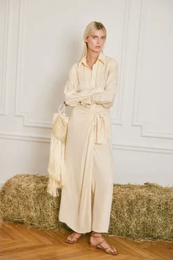 Online Sweet Palm Skirt In Ecru Bottoms
