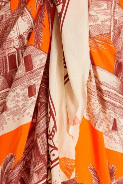 Discount Tangerine Cartagena Grace Pareo Pareos & Coverups