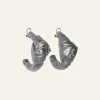 Town Date Hoops In Silver Jewelry