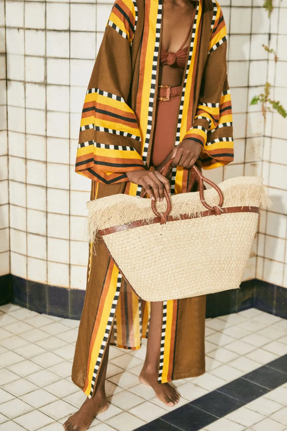 Tropical Bag In Ecru Bags