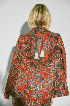 Hot Truly Treasured Blazer In Orange Outerwear