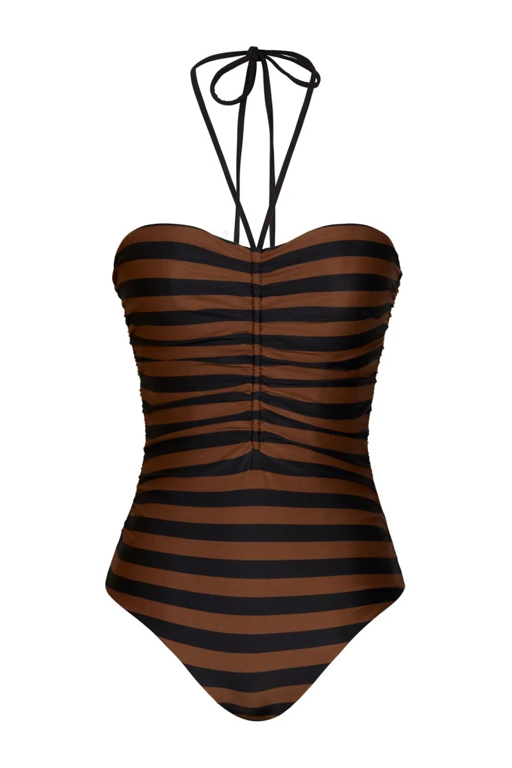 Outlet Ucayali River Onepiece In Black & Brown Swimwear