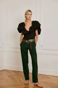 Clearance Vientos Salvajes Top In Black Tops