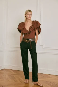 New Vientos Salvajes Top In Chocolate Tops