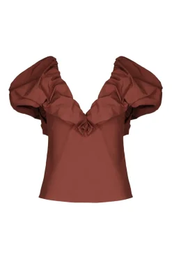 Hot Vientos Salvajes Top In Chocolate Tops