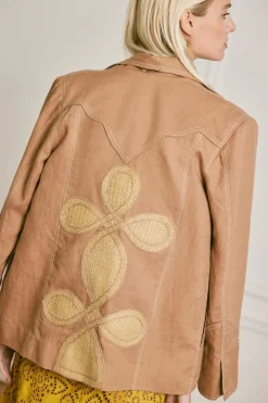 Sale Vision Quest Blazer In Camel Outerwear