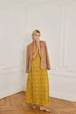 Sale Vision Quest Blazer In Camel Outerwear