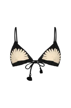 Hot Visionary Arts Bikini Top In Black Swimwear