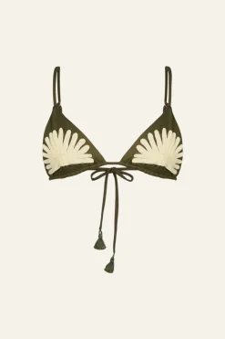 Clearance Visionary Arts Bikini Top In Military Swimwear
