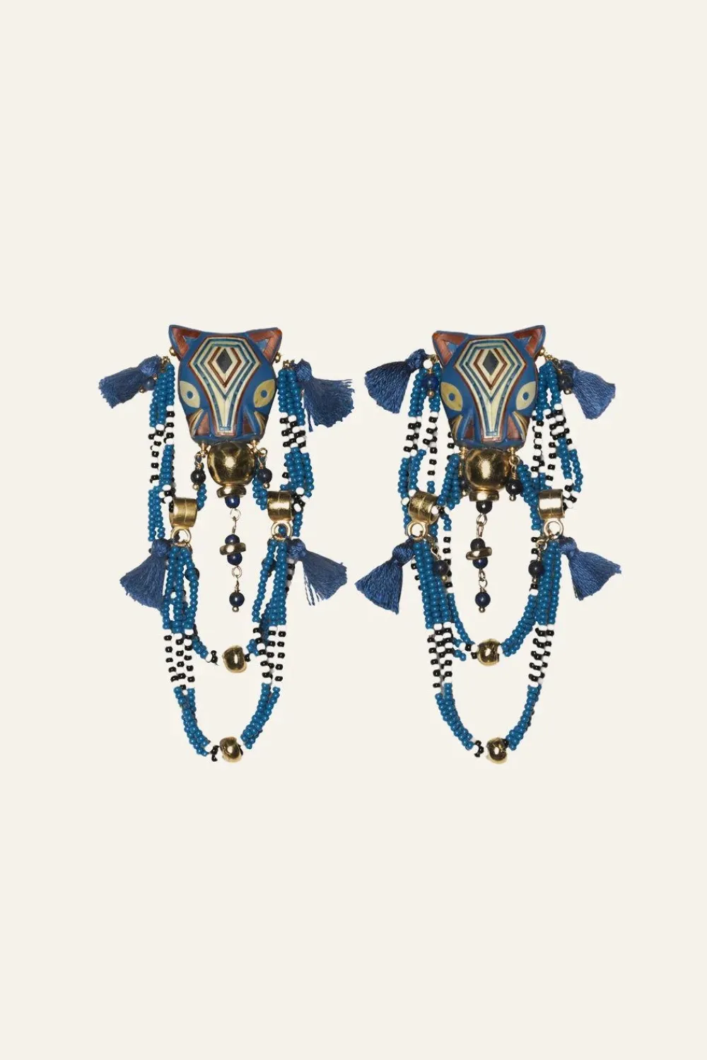 Sale Welcome To The Jungle Earrings In Indigo Jewelry