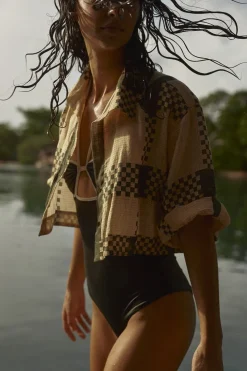 Woven Cumbi Shirt Tops