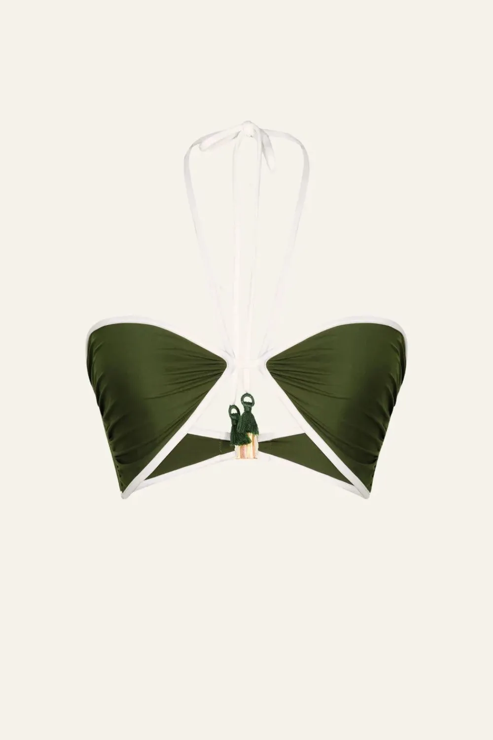 Hot Yacumama Bikini Top In Military Swimwear