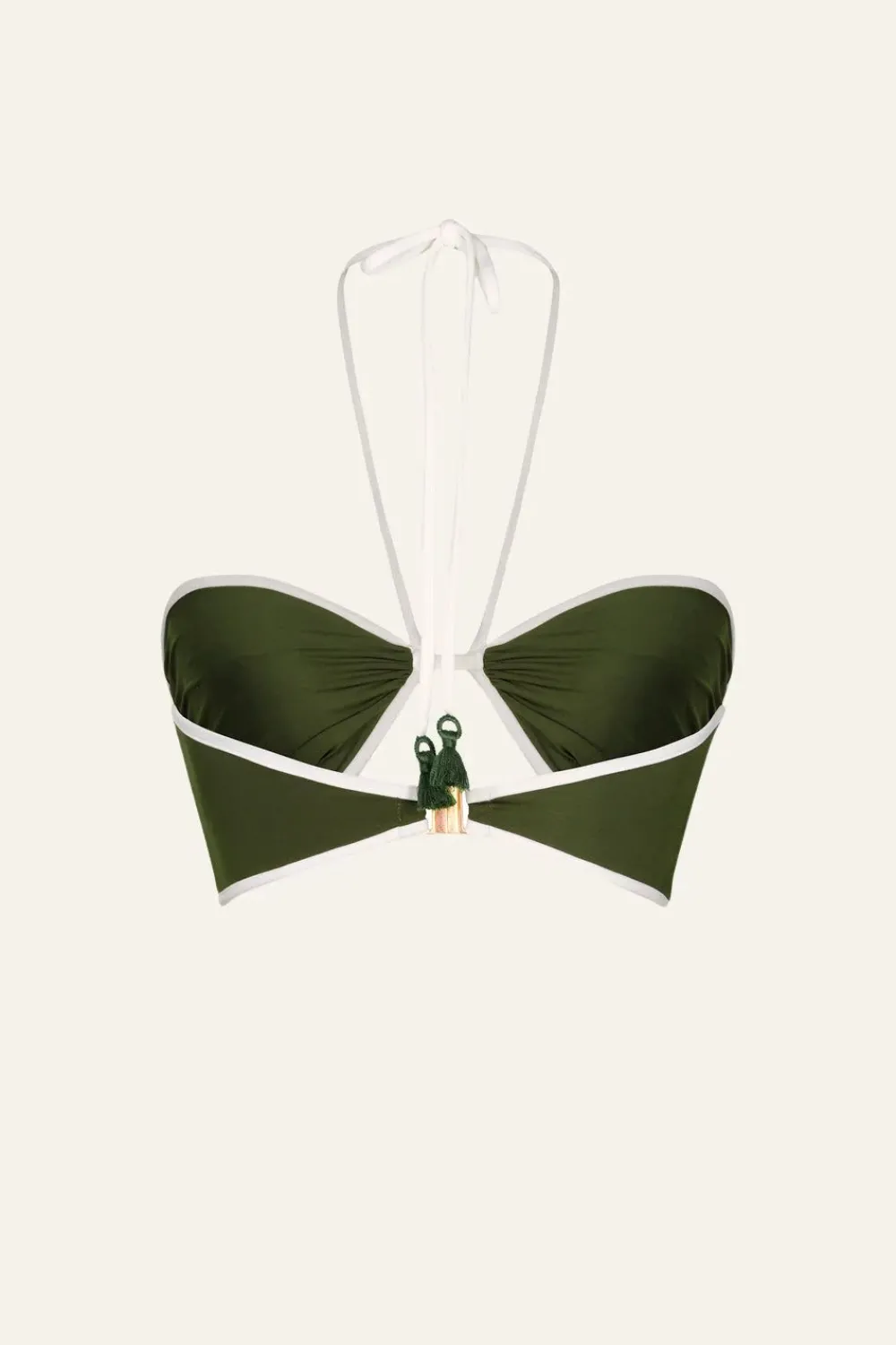 Hot Yacumama Bikini Top In Military Swimwear